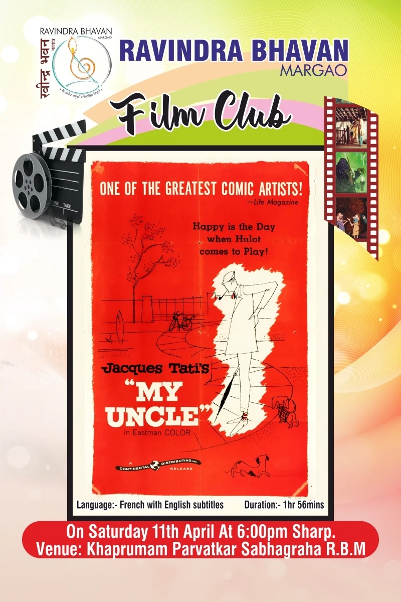 Mon Uncle (My Uncle, 1 hr 56 mins, French with English subtitles)